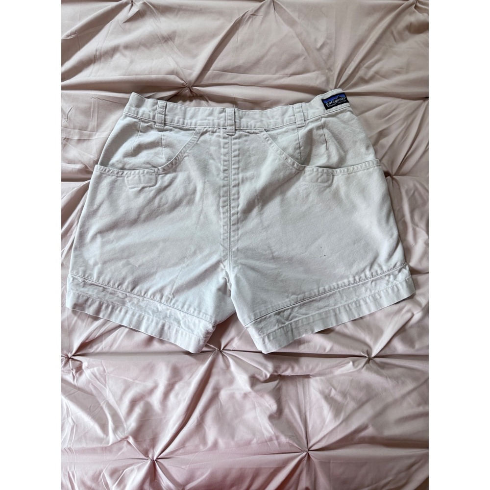 Vintage Patagonia Organic Cotton Shorts Mens 32 Tan Khaki Gorpcore Safari Hikinh - Picture 2 of 9